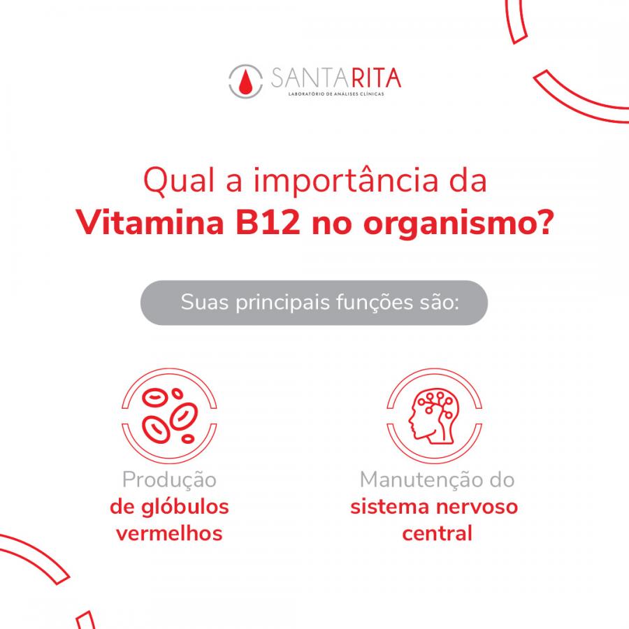 Qual A Importância Da Vitamina B12 No Organismo? - Laboratório Santa Rita